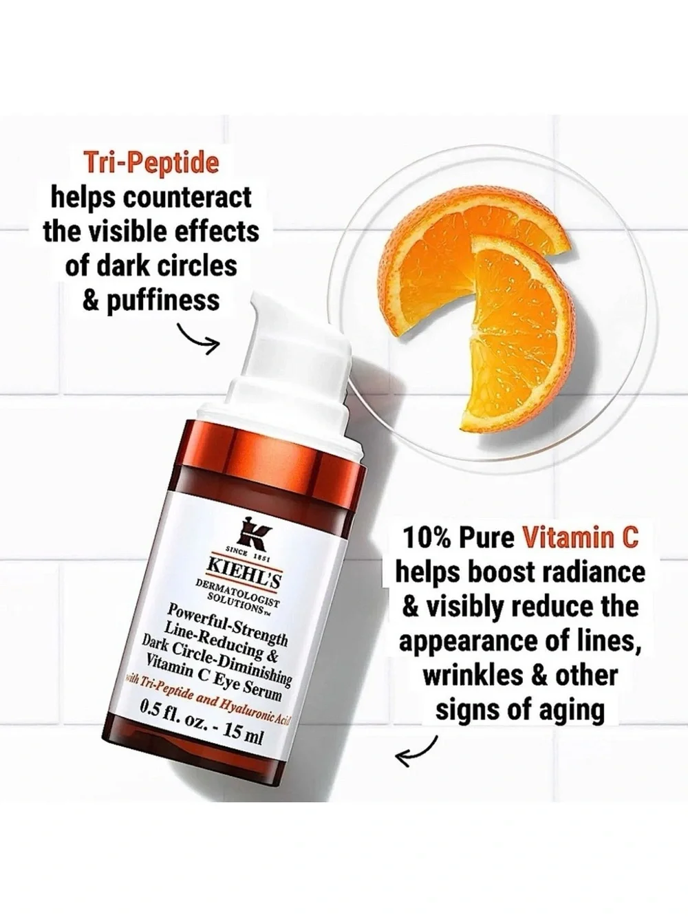 Kiehl's Powerful Strength Line Reducing & Dark Circle Diminishing Vitamin C Eye